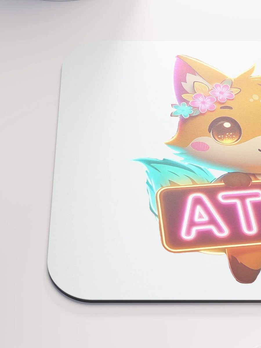 Neon Fox Dreams Mouse Pad product image (6)