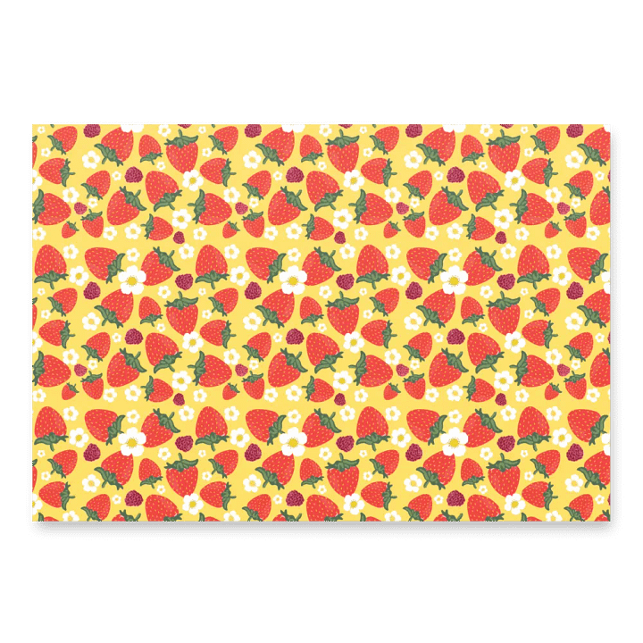 Strawberry Field and Blossom Wrapping Paper Set product image (2)