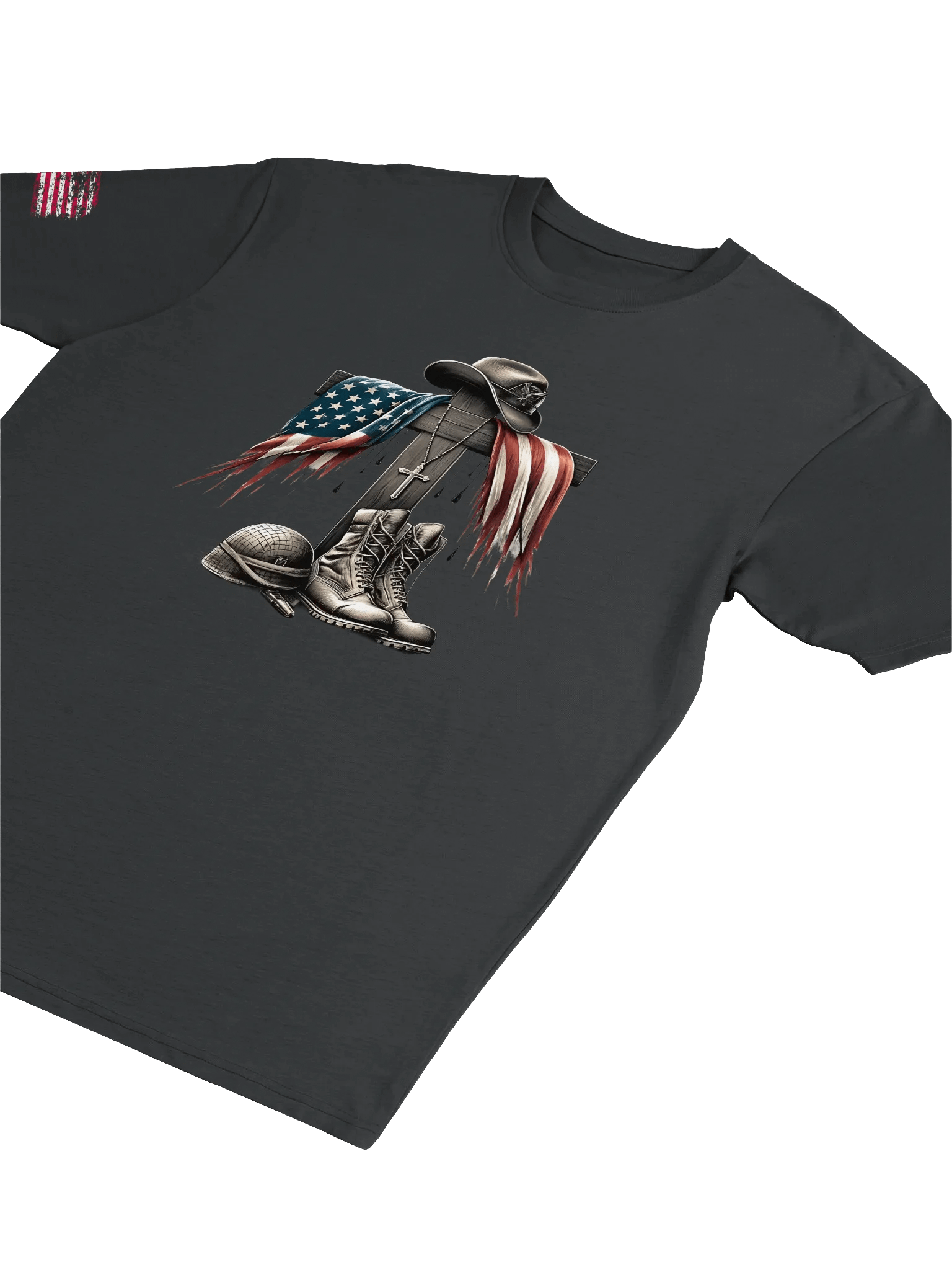 Patriotic Distressed Flag Tee product image (4)
