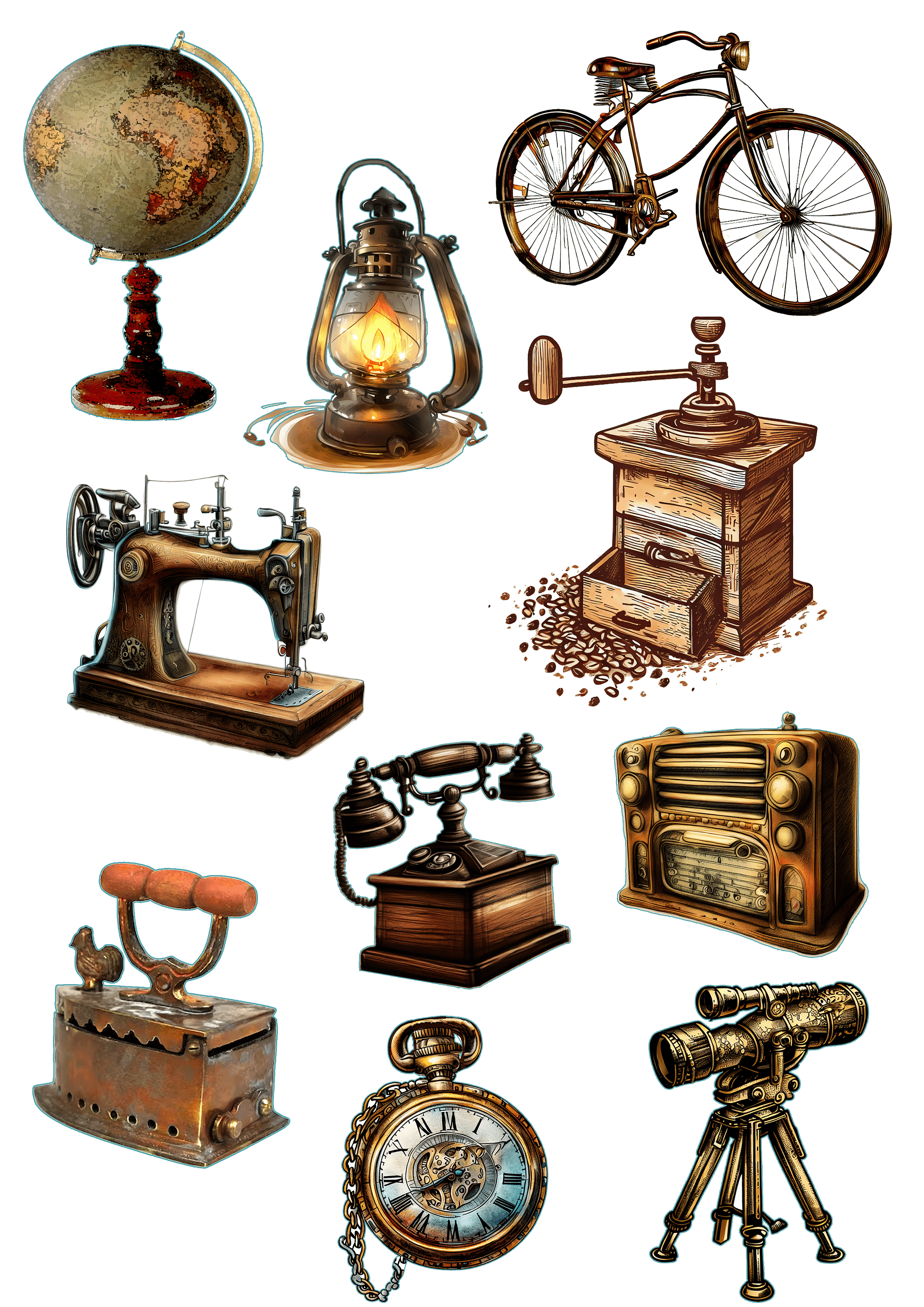 Set de objetos vintage product image (1)