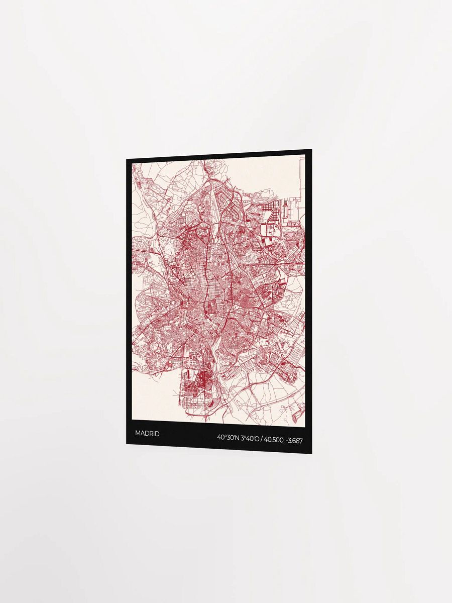 Póster Madrid Map - Carmesí product image (1)