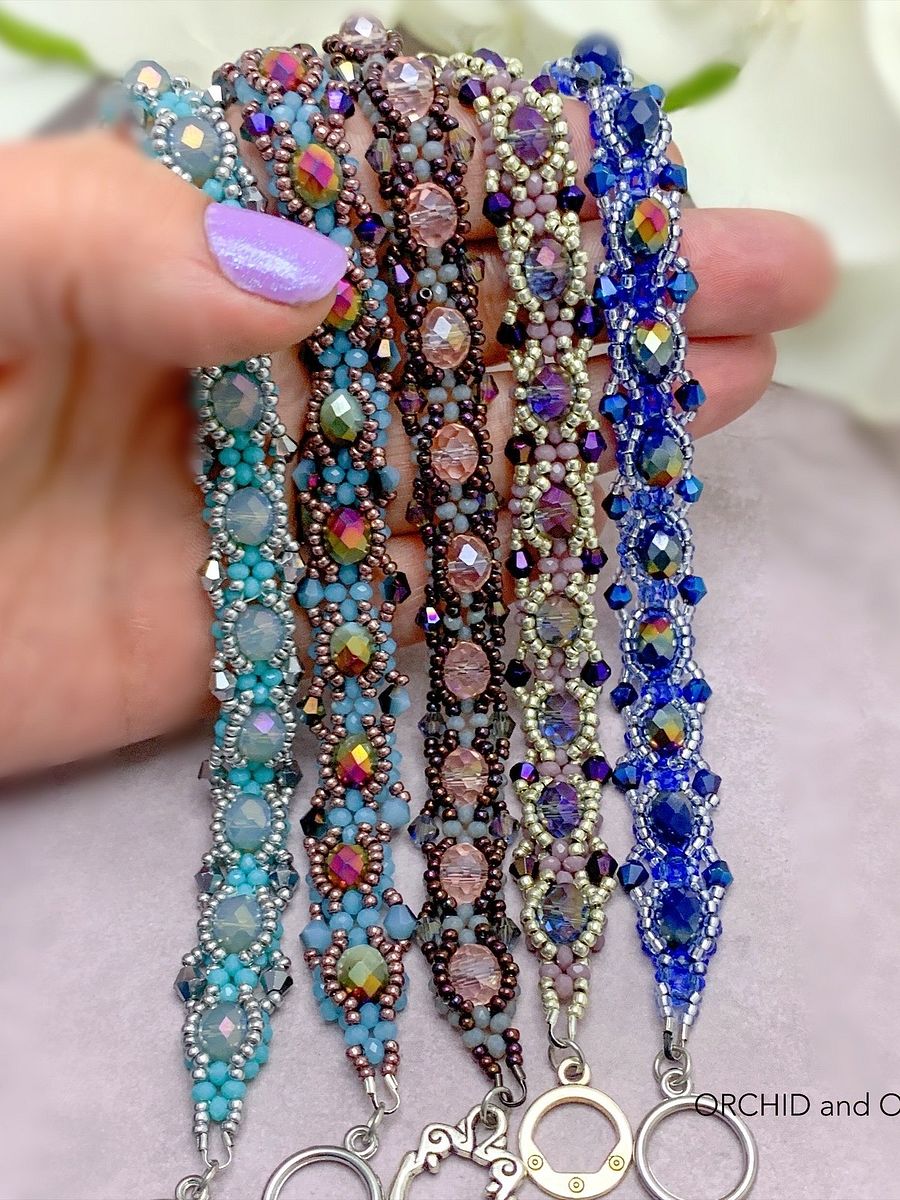 Beading Pattern – Crystal Rondelle and Bicone Bead Tennis Bracelet product image (2)
