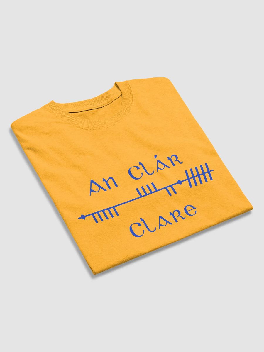 Clare/An Clár Gold Scholastic Style Ogham Printed T-shirt product image (3)