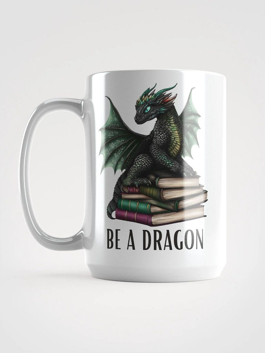 Book Dragon White Glossy Mug product image (6)