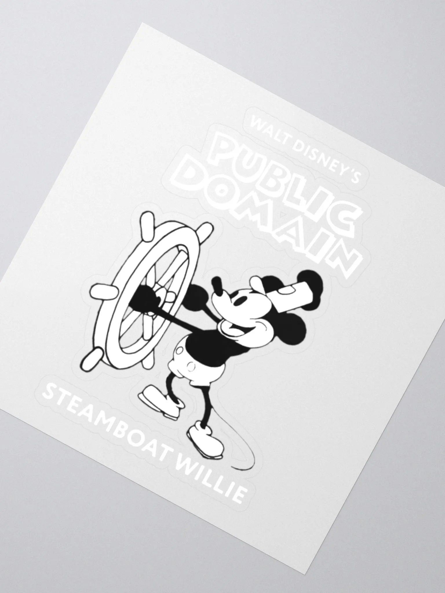 Walt Disney's Public Domain: Steamboat Willie Sticker product image (5)