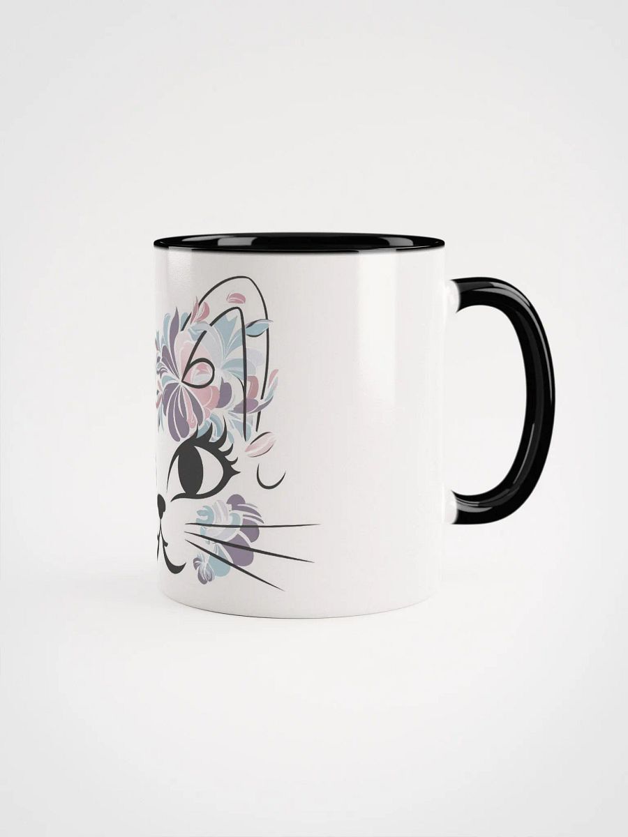 Cat Face Made Of Flowers Mug product image (1)