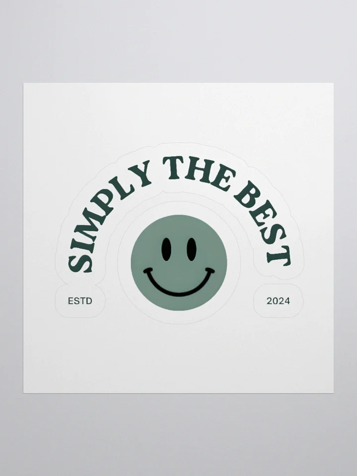 Simply The Best – Smiley Sticker product image (1)