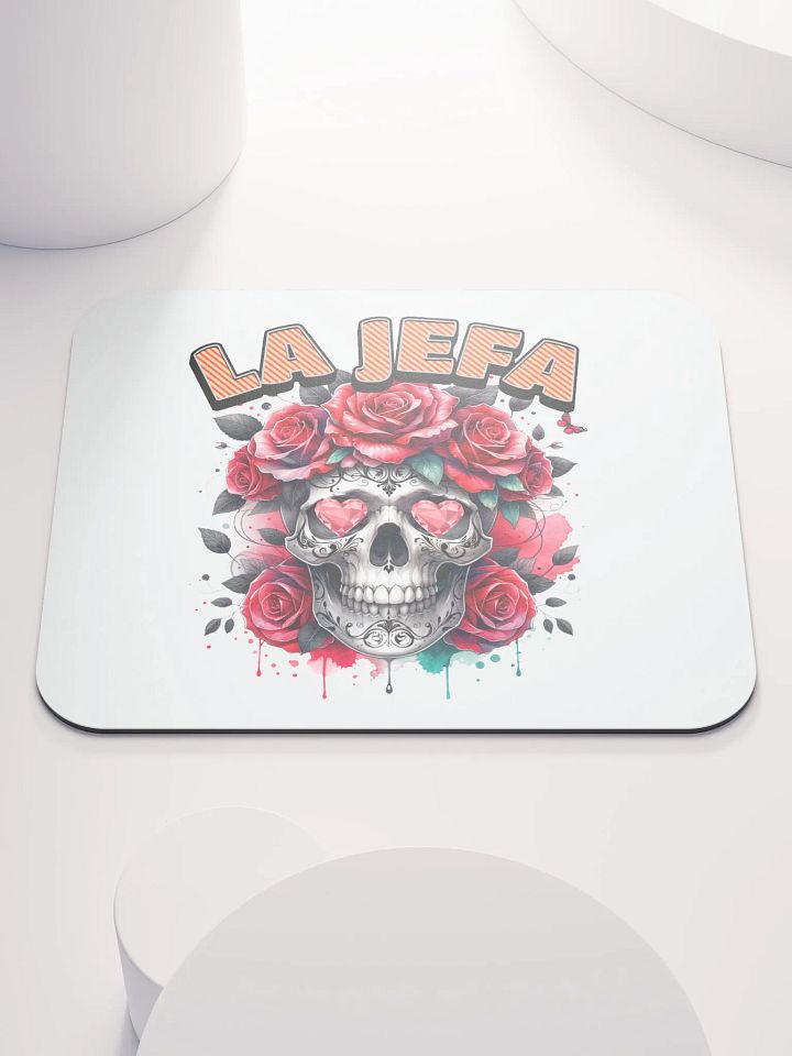 La Jefa Skull The Boss Rose Mouse Pad product image (1)