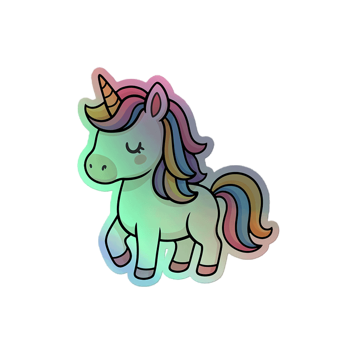 Holographic Unicorn Sticker product image (2)
