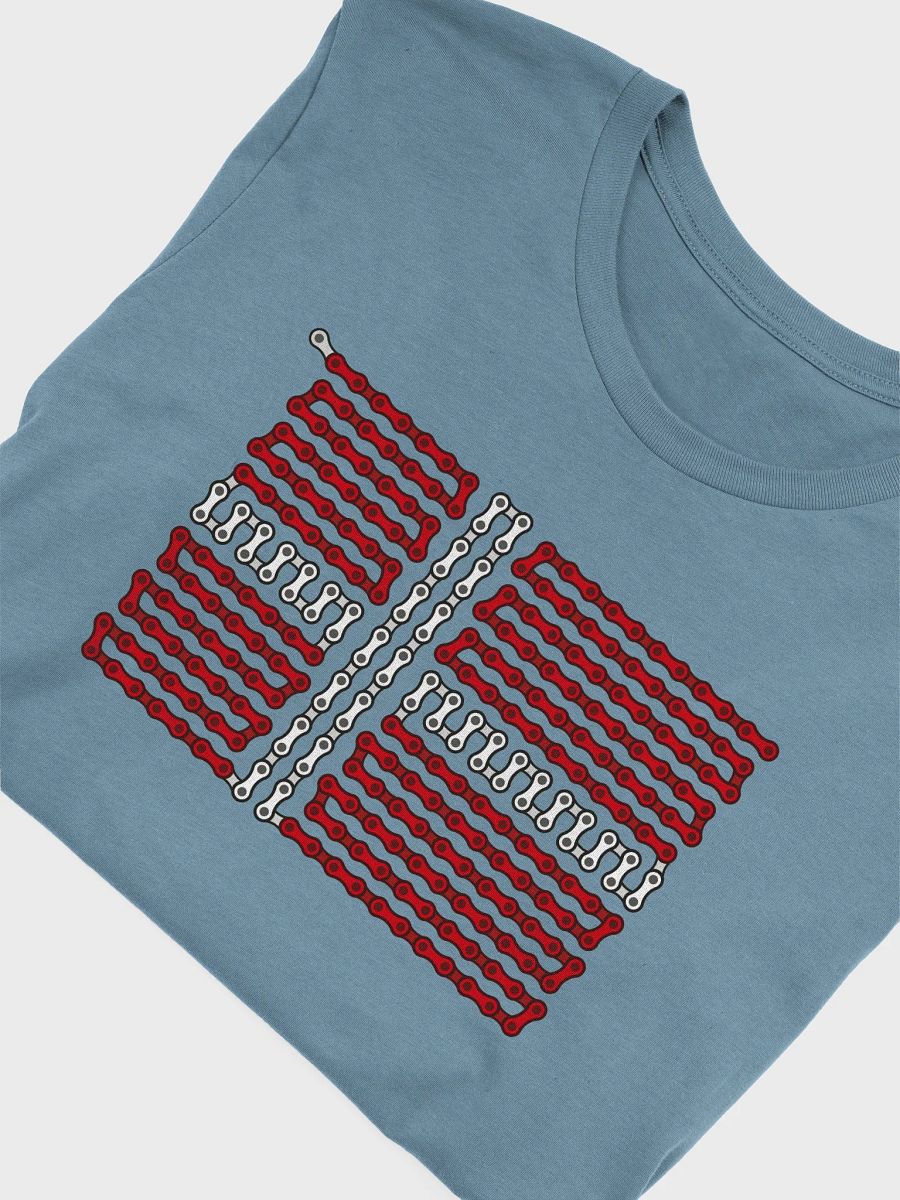 Denmark Bike Chain Flag on Darker Color Supersoft Tee product image (3)