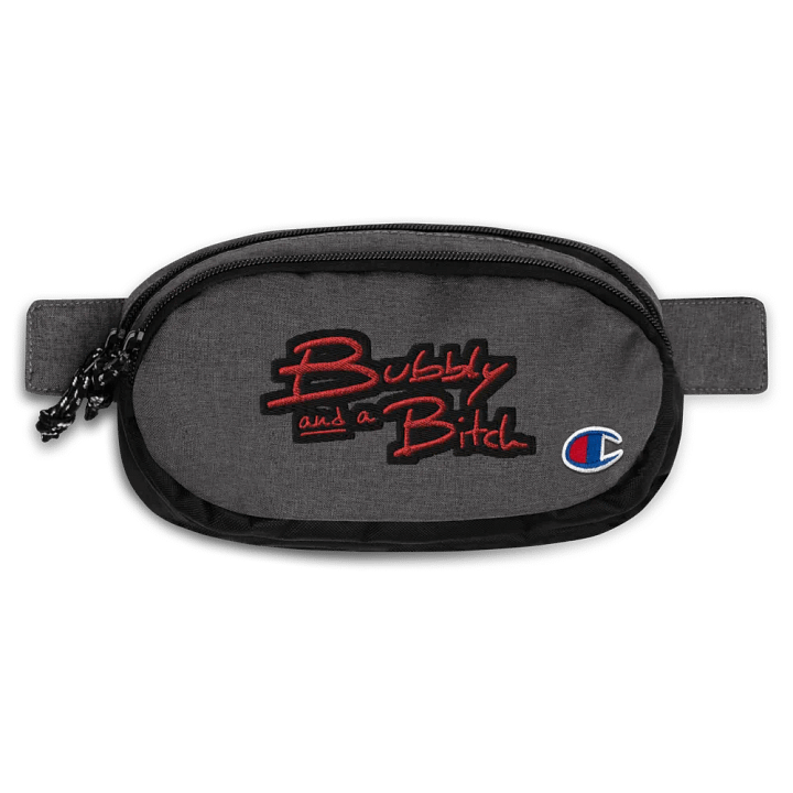 BUBBLY and a B (red contrast design) champion fanny pack product image (1)
