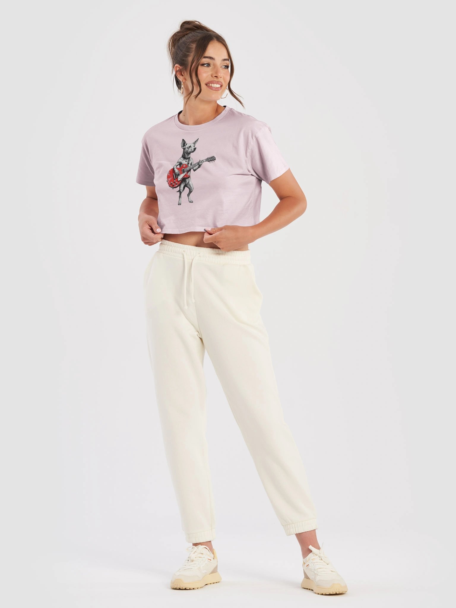 Vintage Rockstar Potcake BabyTee Crop Top product image (33)