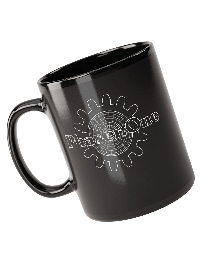Phaser:One logo black mug 11 oz product image (2)