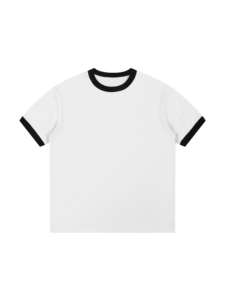 Contrast Edge Ribbed Crewneck T-Shirt product image (1)