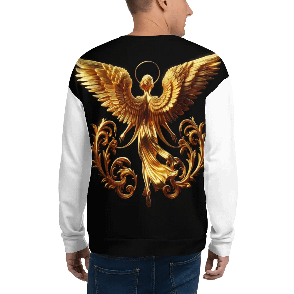 A Golden Angel and Cross - Unisex Sweatshirt #2 product image (4)