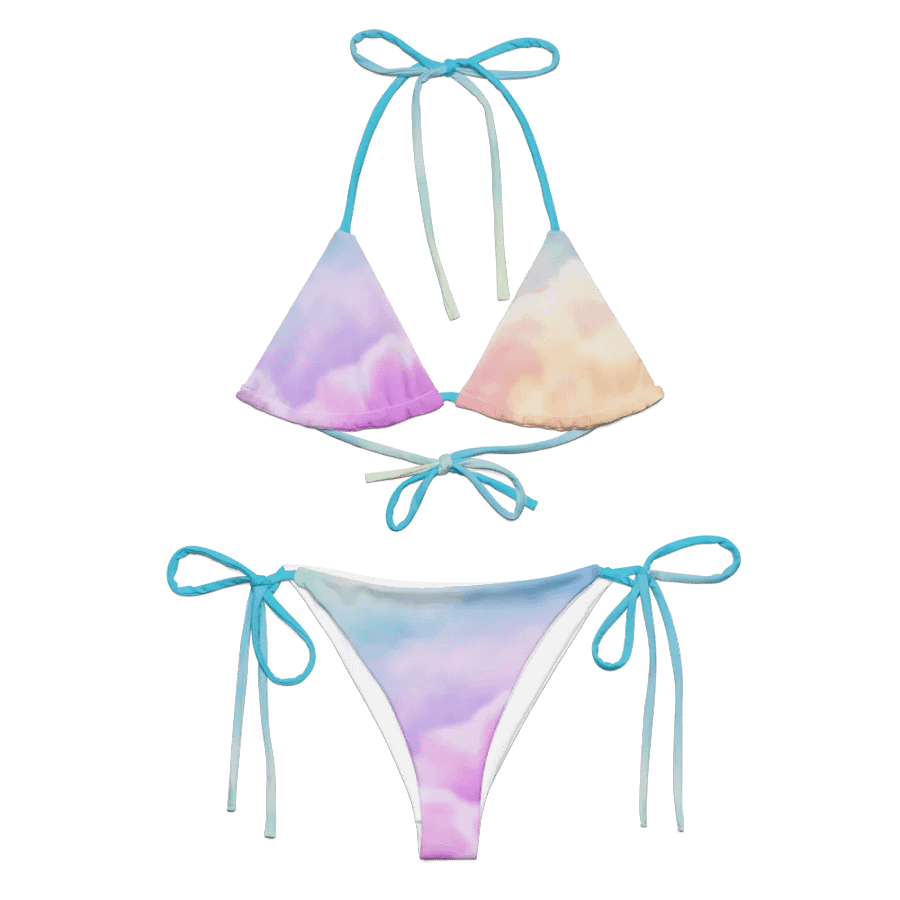 Blur cloud rainbow Design String Bikini - V7 product image (1)