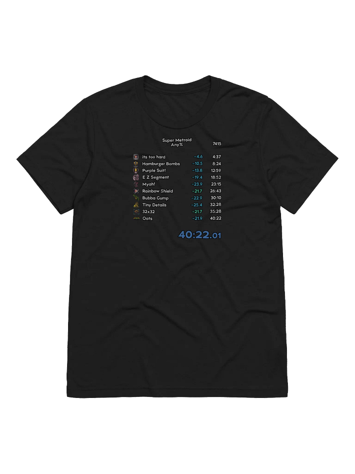 Any% 40:22 World Record Splits Shirt product image (3)