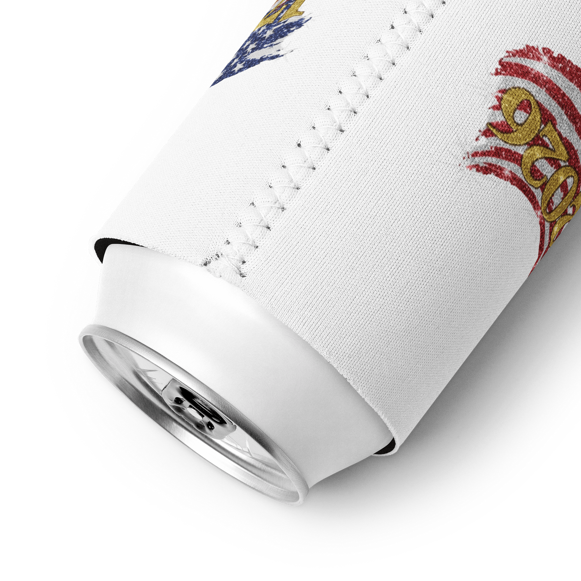 1776-2026 Faux Glitter American Flag - 250 Years Anniversary, Sparkle Patriotic, Fourth of July Celebration Coozie Can product image (9)