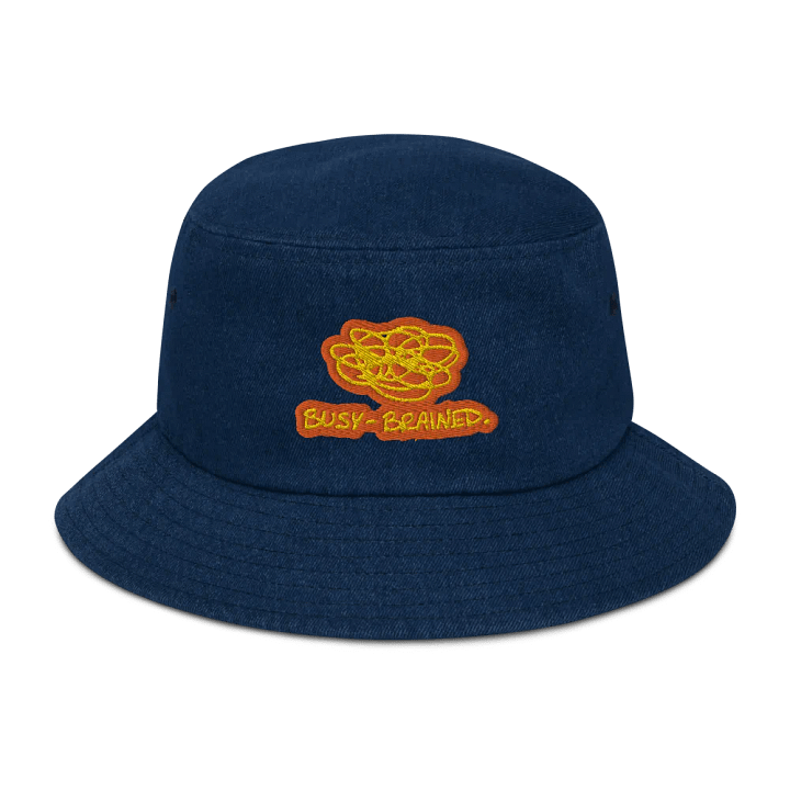 BUSY-BRAINED (solar) denim bucket hat product image (1)