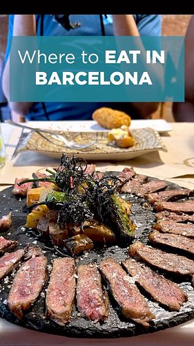 WHERE TO EAT IN BARCELONA 🇪🇸🍴✨[Save + Share] I can’t rave enough about the food in Barcelona! From tapas to savory entrees, w...