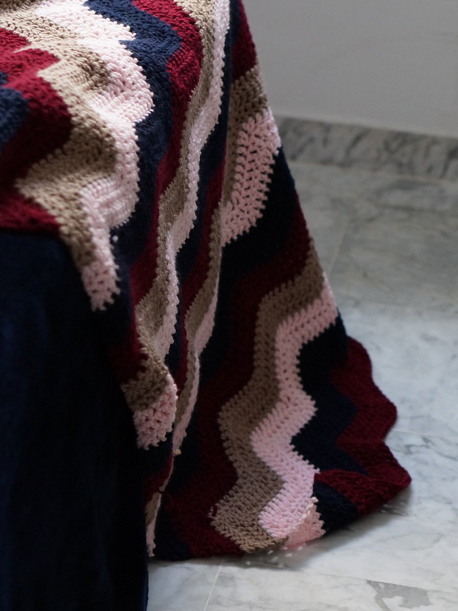Easy ripple blanket pdf pattern product image (4)