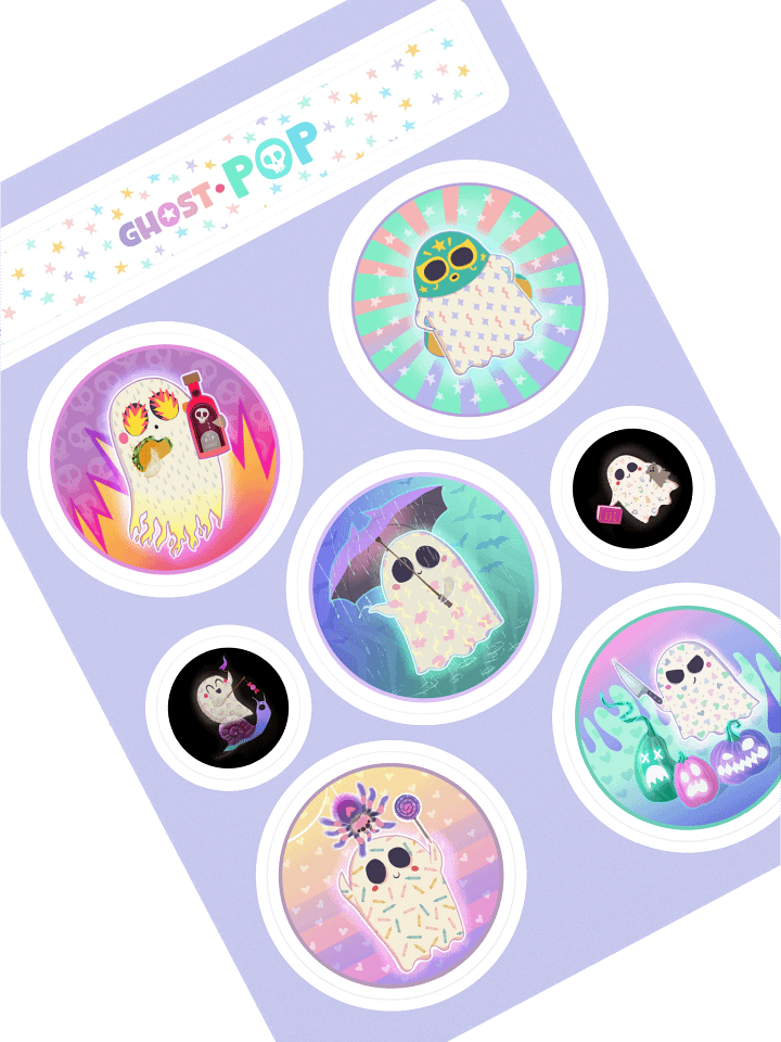 Ghost Pop Sticker Sheet #1 product image (1)