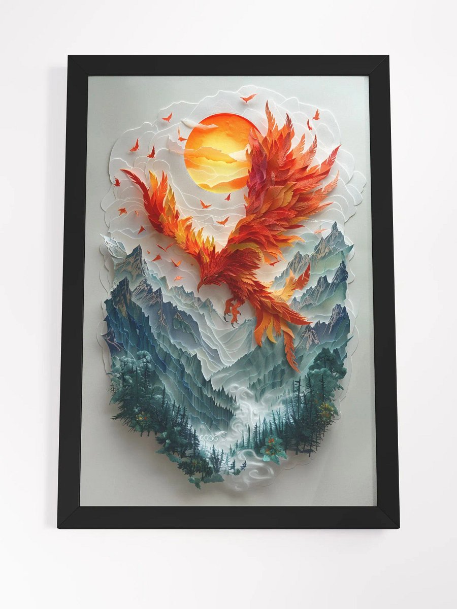 Phoenix's Dance - Exclusive Framed Posters for a Chic and Sophisticated Home product image (4)
