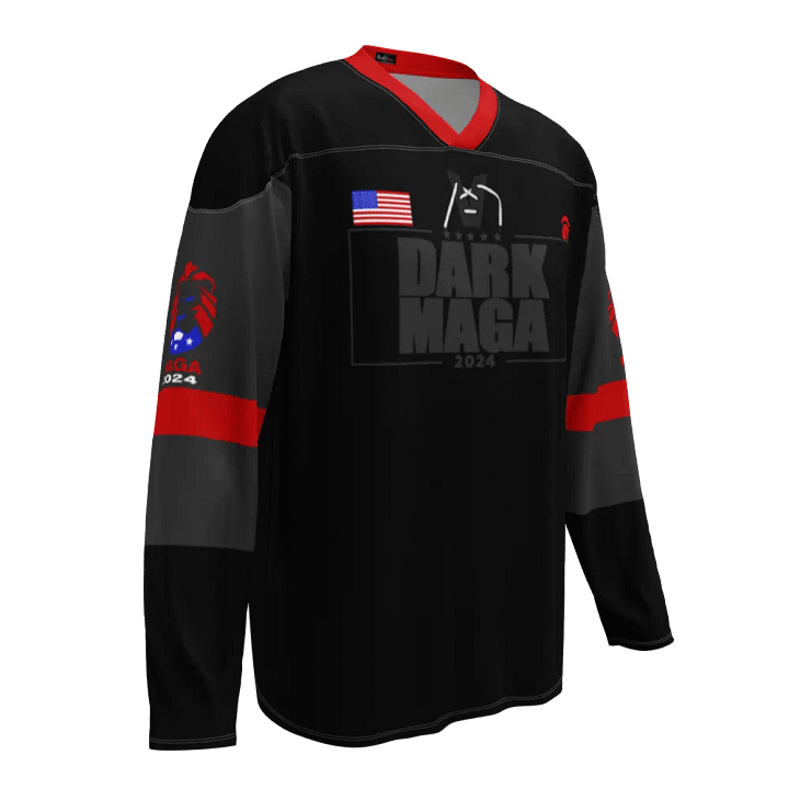 Trump Dark MAGA Hockey Jersey product image (1)