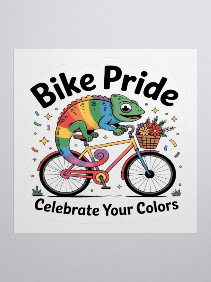Exclusive 'Bike Pride' Chameleon Sticker by TDS Music - Celebrate Your Colours product image (2)