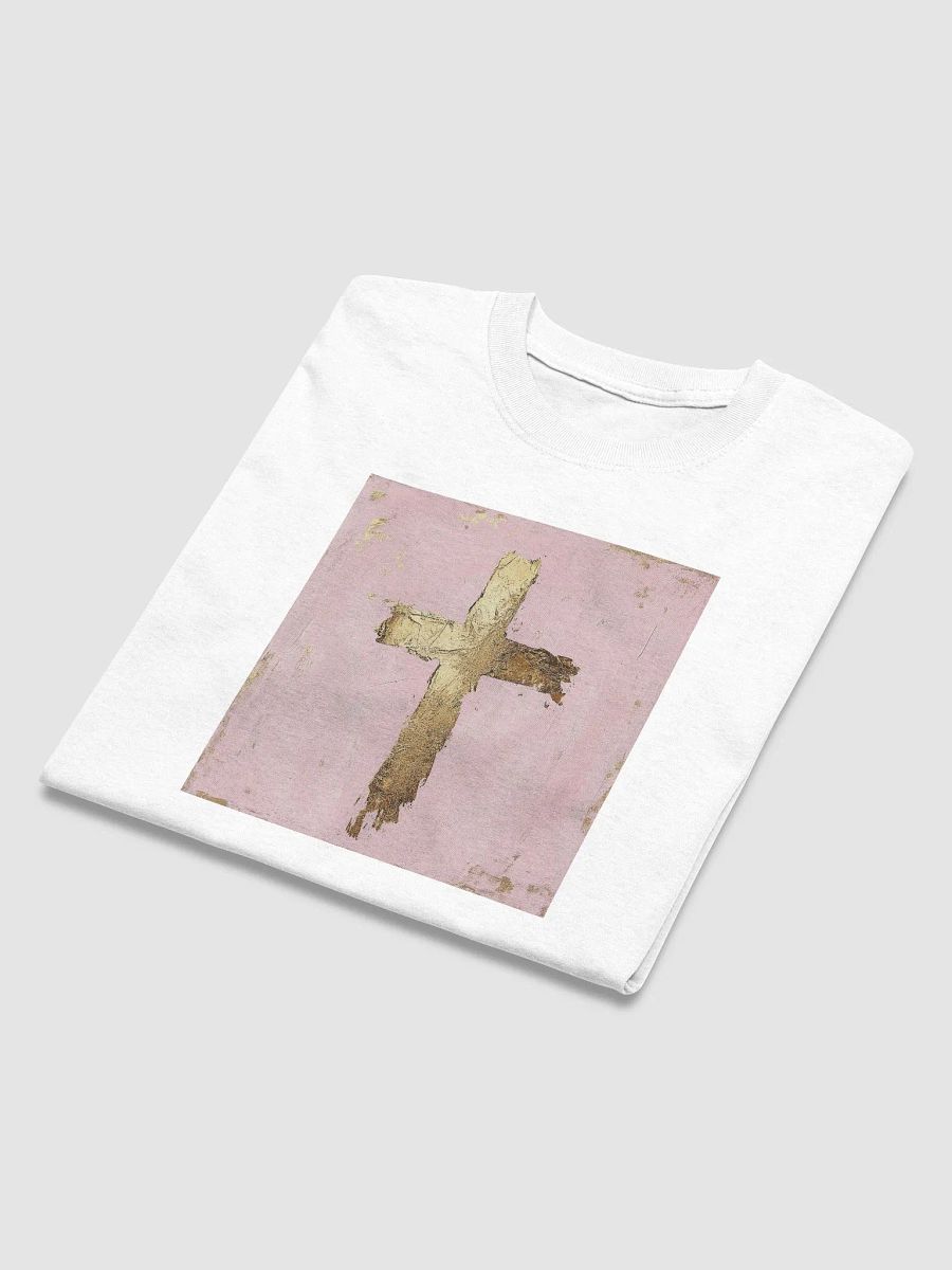 "Golden Cross" Minimalist Faith T-Shirt product image (20)