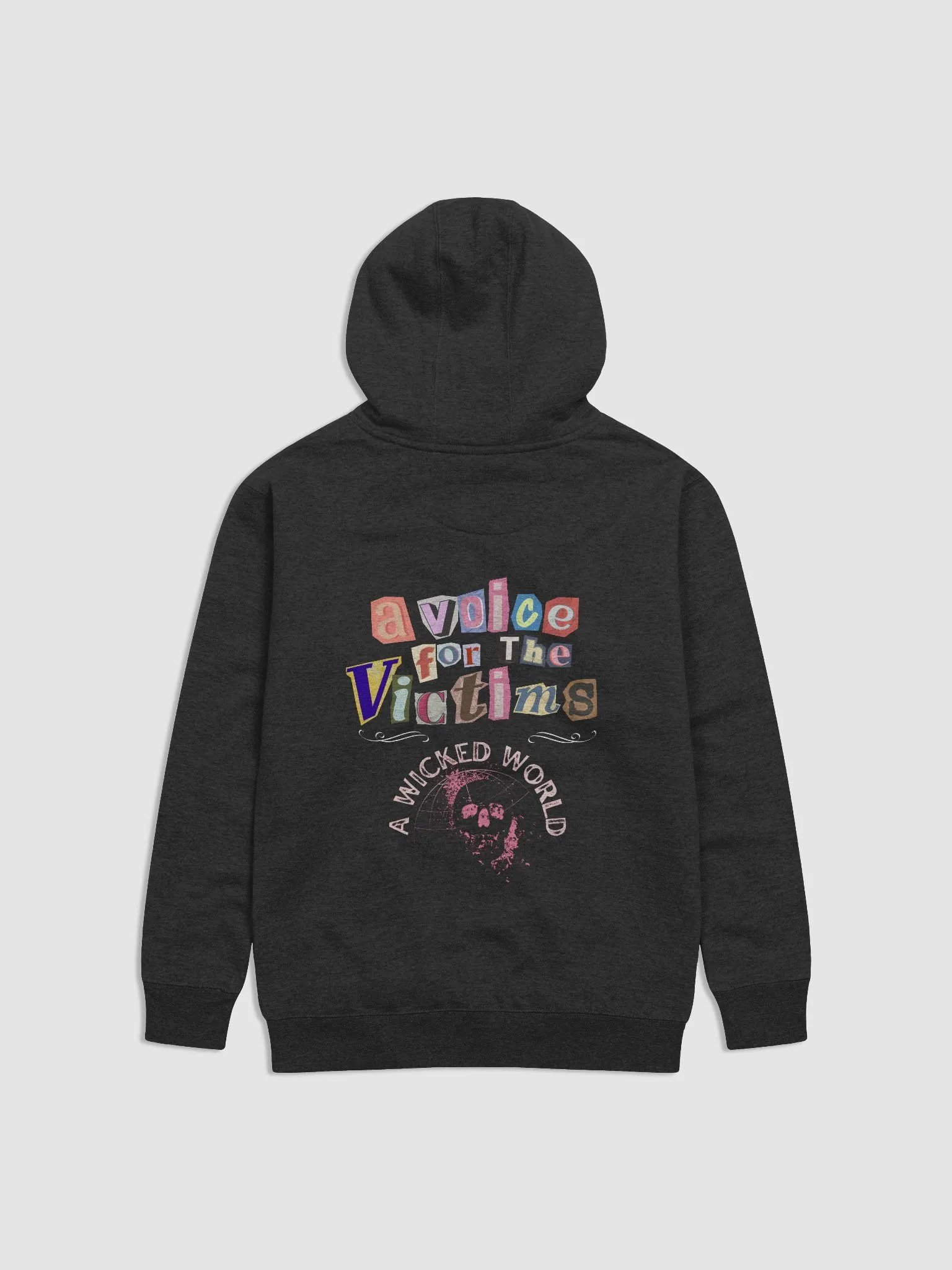 "A Voice for the Victims" Black Hoodie product image (1)