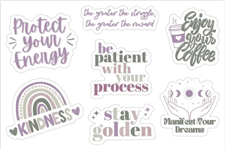Reminders & Affirmations Sticker Sheet product image (1)