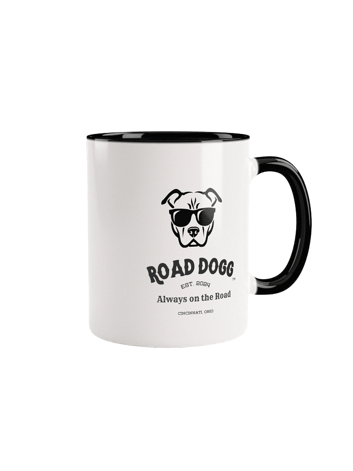 Road Dogg Coffee Mug Black & White 11 or 15 oz. product image (1)