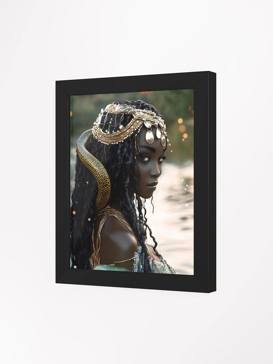 Mami Wata: The Enigmatic Spirit of Life’s Flow – Framed Matte Poster product image (31)