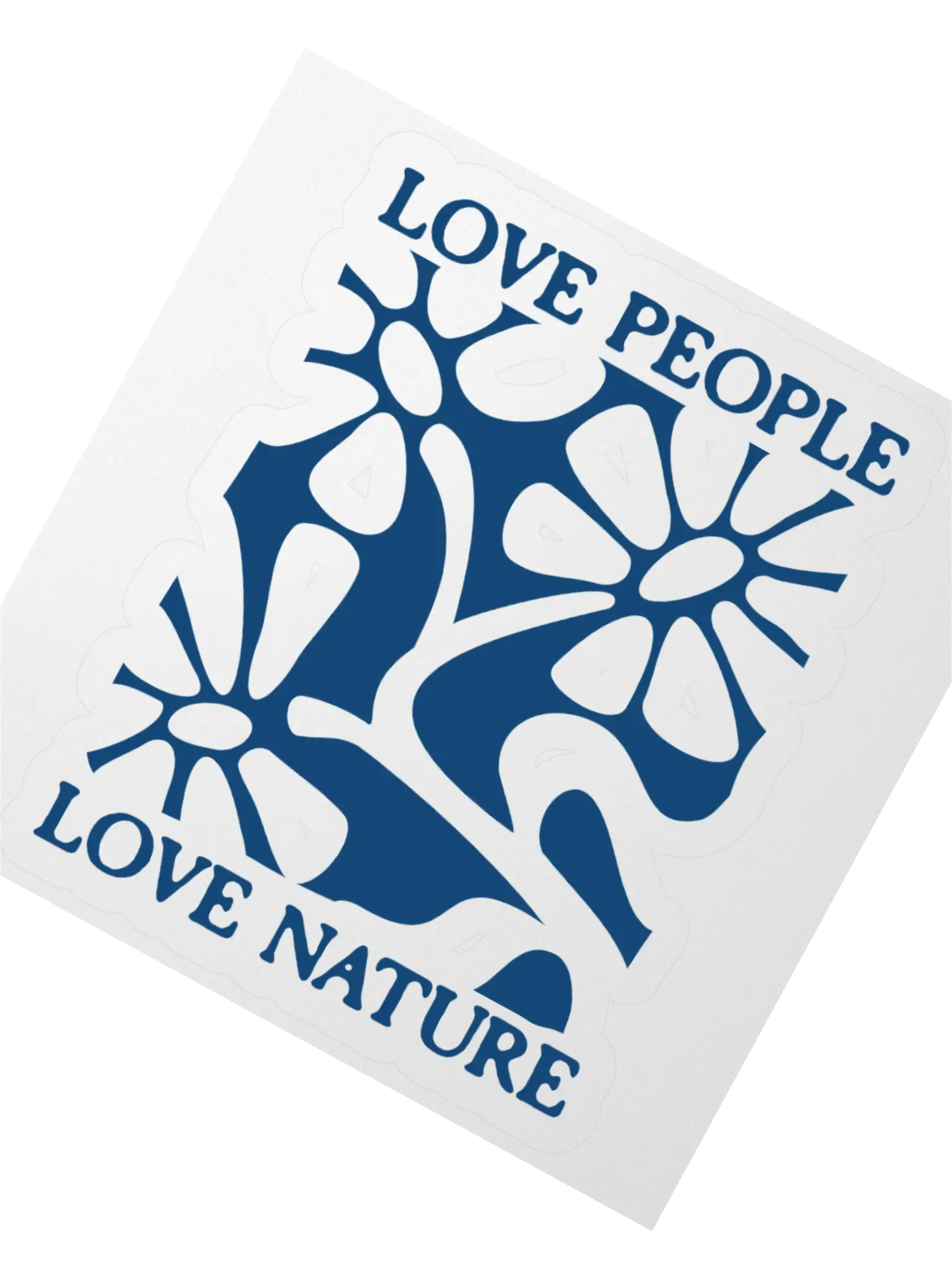 Love People Love Nature Kiss Cut Stickers product image (2)