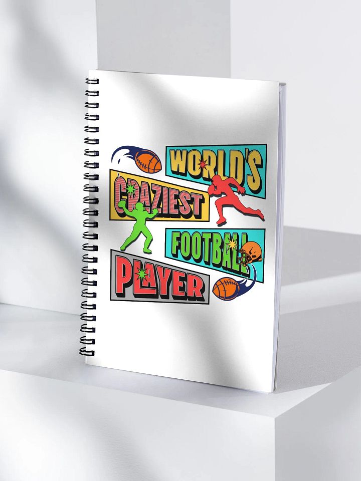 Worlds Craziest Football Player Dynamic Spiral Notebook product image (1)