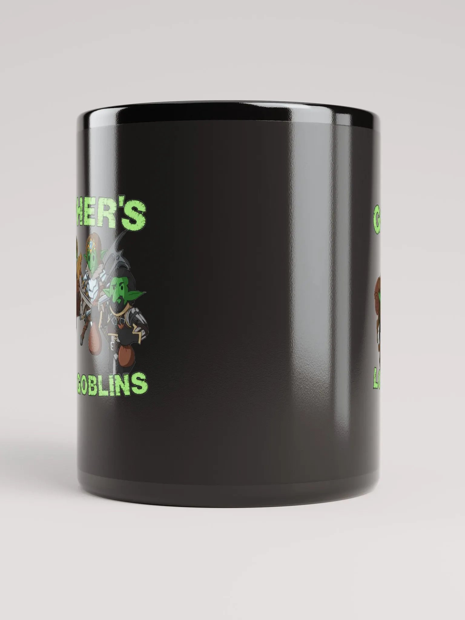 Gopher's Green Loot Goblins Black Mug product image (5)