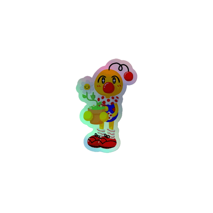 Boyoyoing Flower Pot Rude Holographic Sticker product image (1)