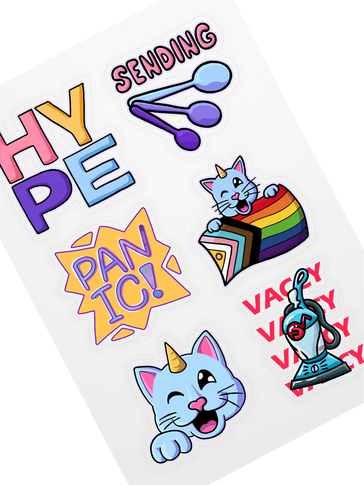 Trinacorn Emote Sticker Set product image (1)