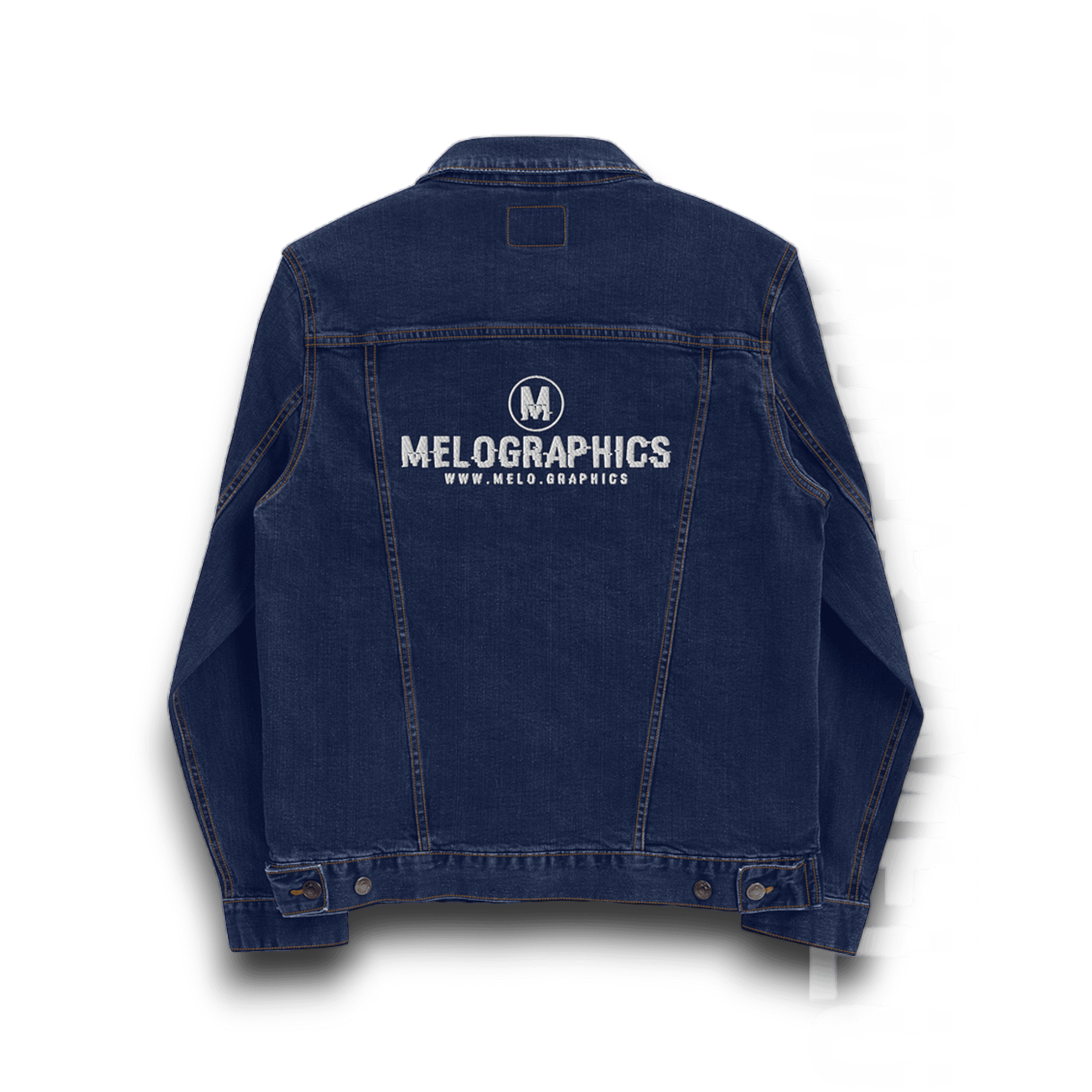 Rated M: White Stitched - Denim Jacket | #MadeByMELO product image (4)