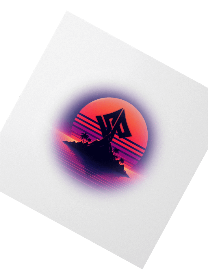 Retro Island Sticker product image (2)
