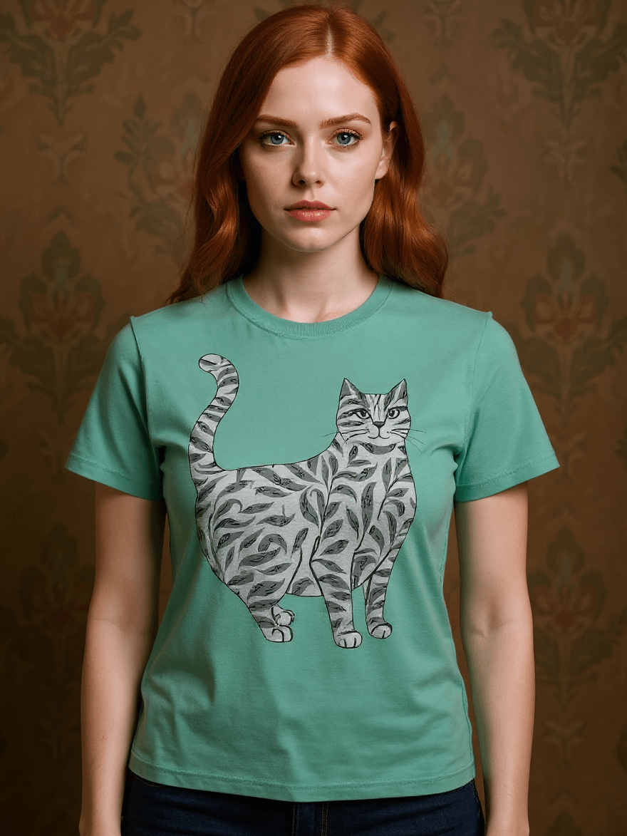 Leafy Feline Comfort Tee product image (2)