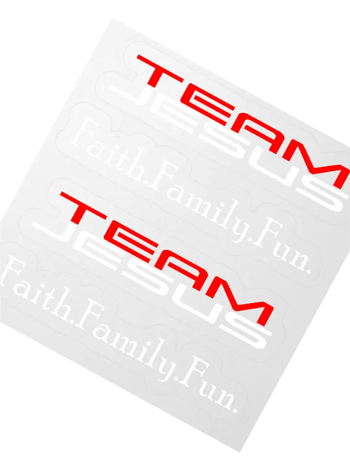 Team Jesus Faith.Family.Fun. Sticker Set product image (6)