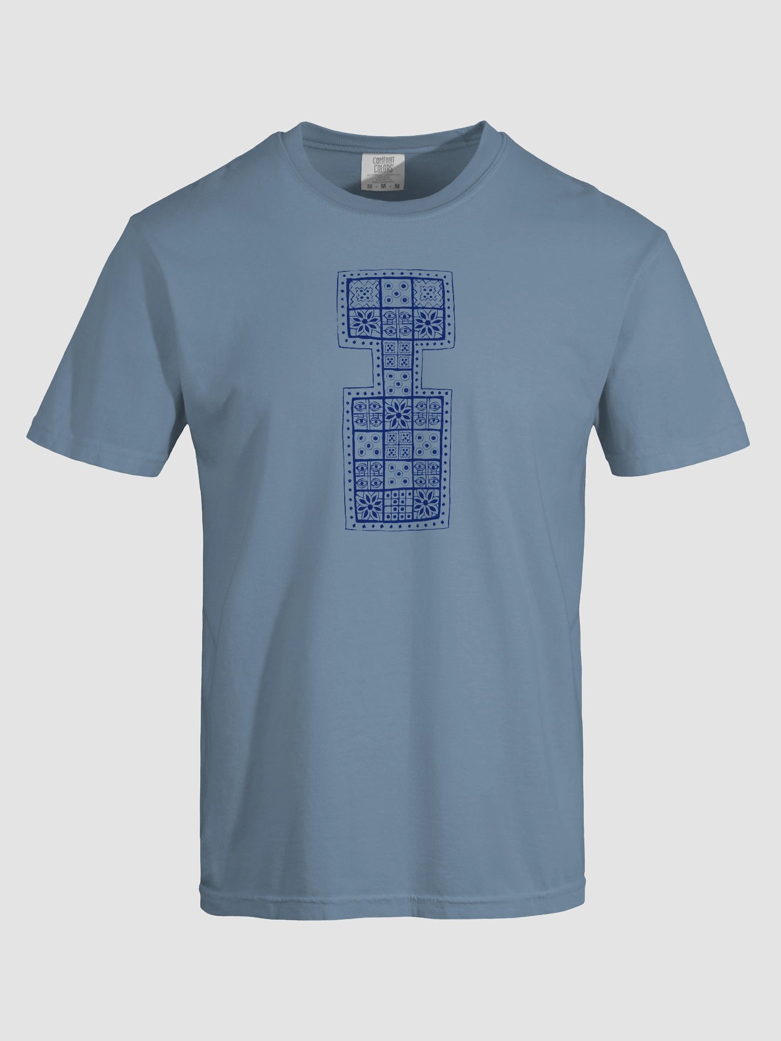 The Royal Game of Ur T Shirt (Blue Motif) product image (7)