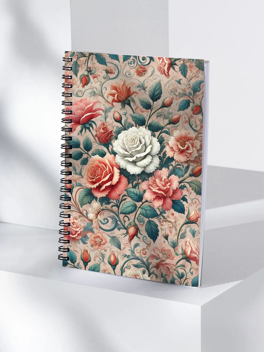 Royal Floral Spiral Notebook product image (4)