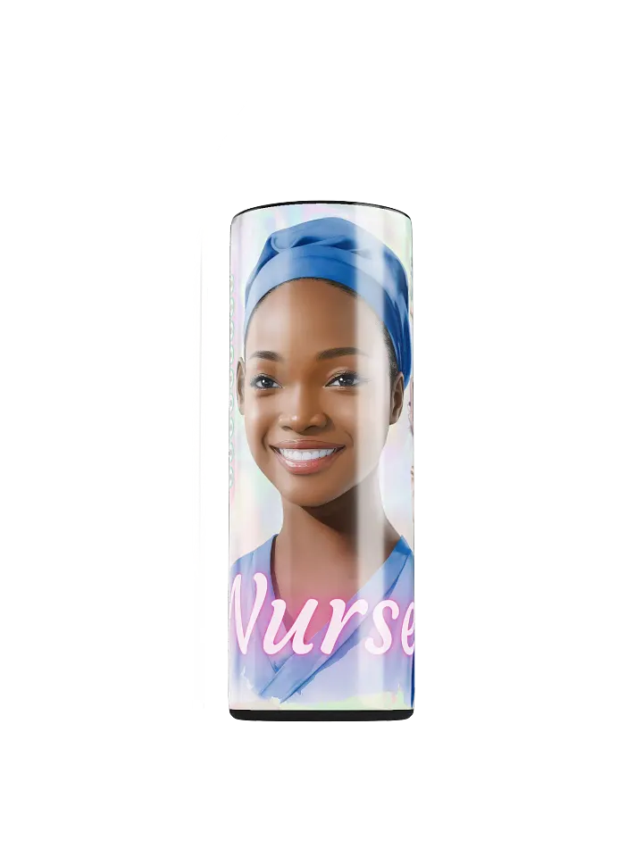 Black Nurse 20 oz Skinny Stainless Steel Tumbler product image (1)