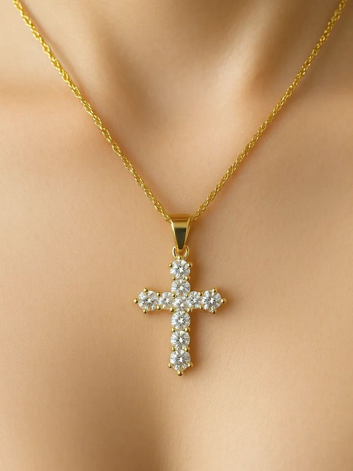 The Solara Cross Necklace product image (2)