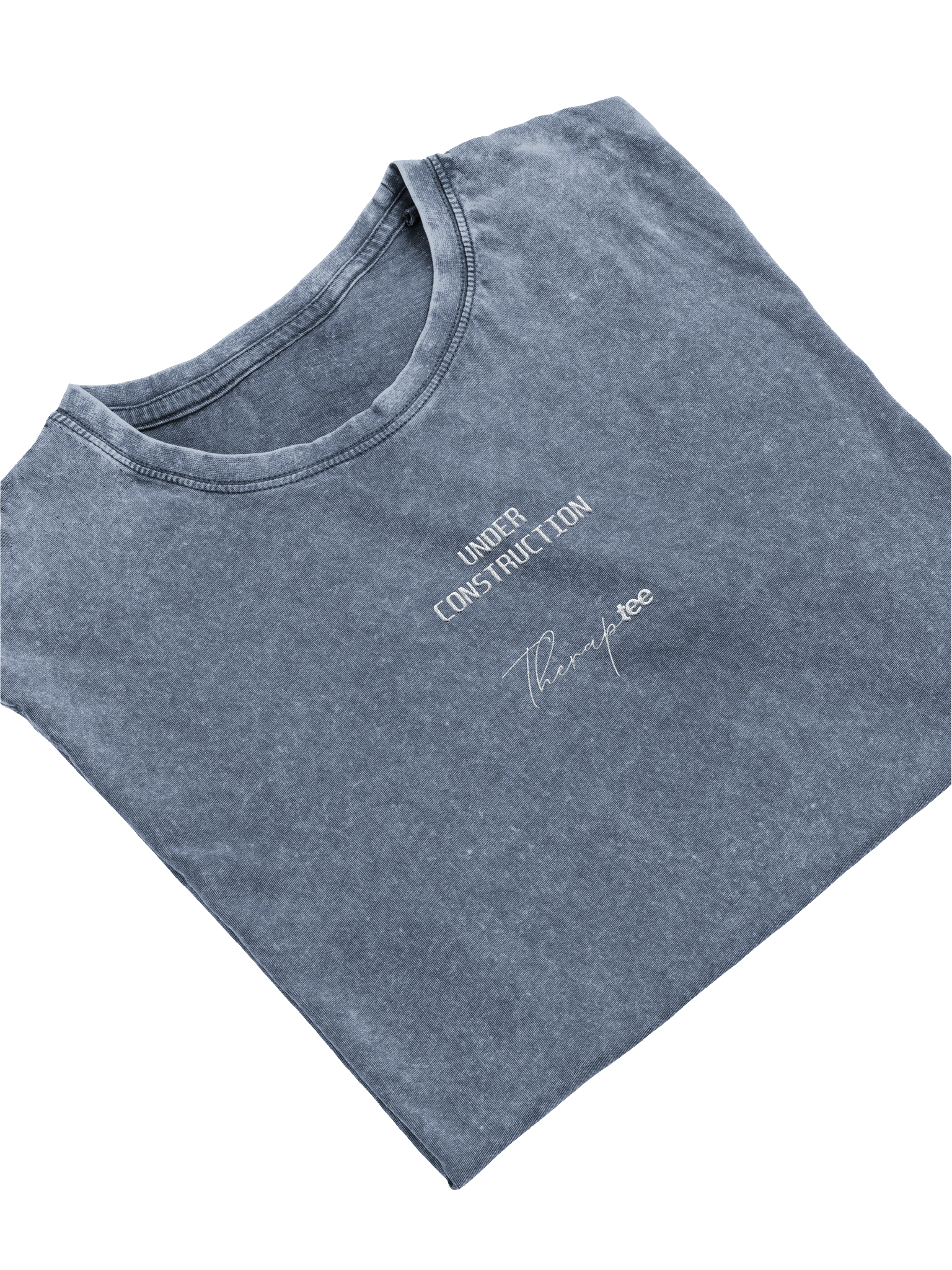 under construction unisex denim tee product image (8)