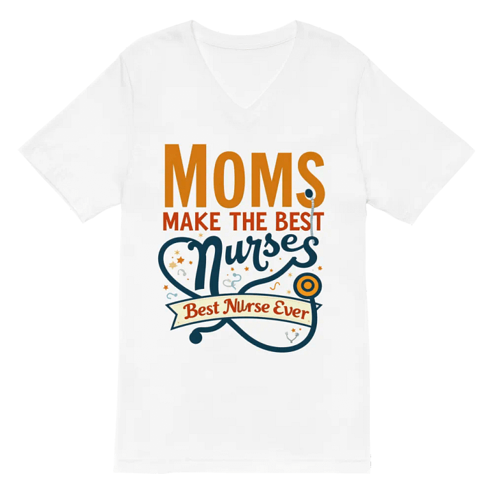 Medical Moms, Best Nurse Ever V-Neck Tee product image (6)