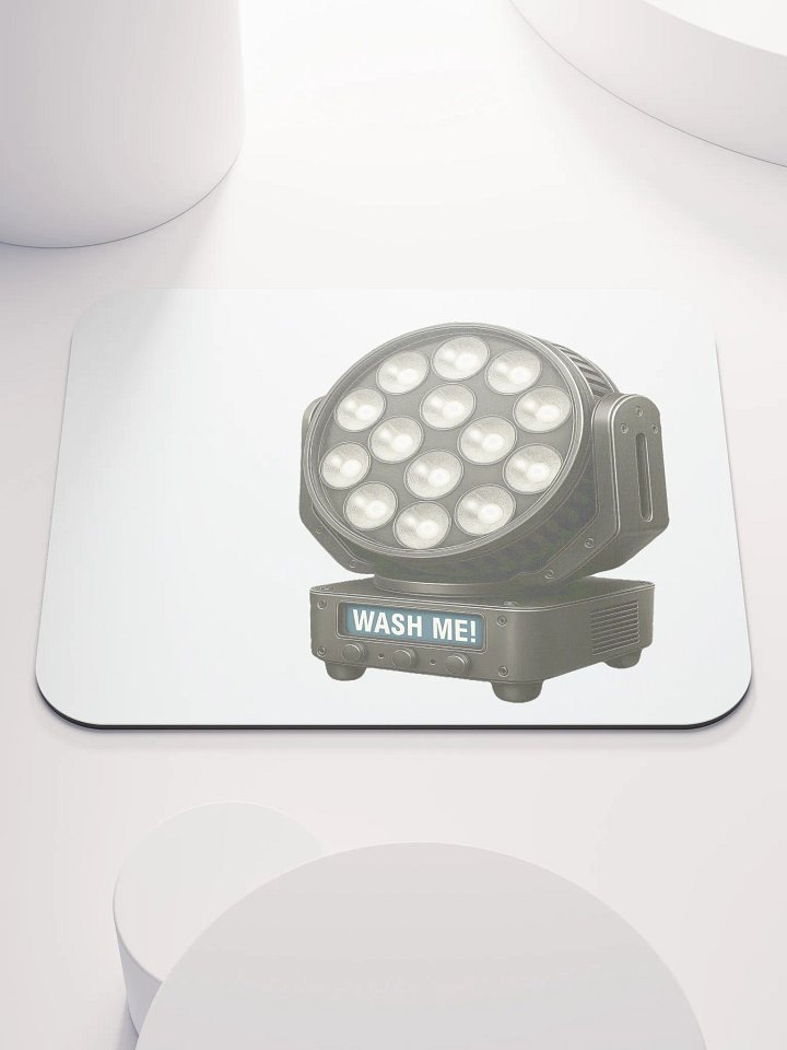 Theatrically Jerry: "Wash Me" Moving Head Stage Wash Light Mouse Pad product image (1)